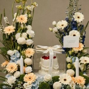 Purely Blue with candles