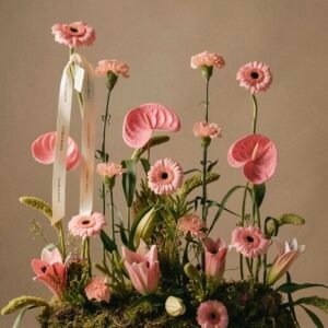 Dreamy Pink centerpiece