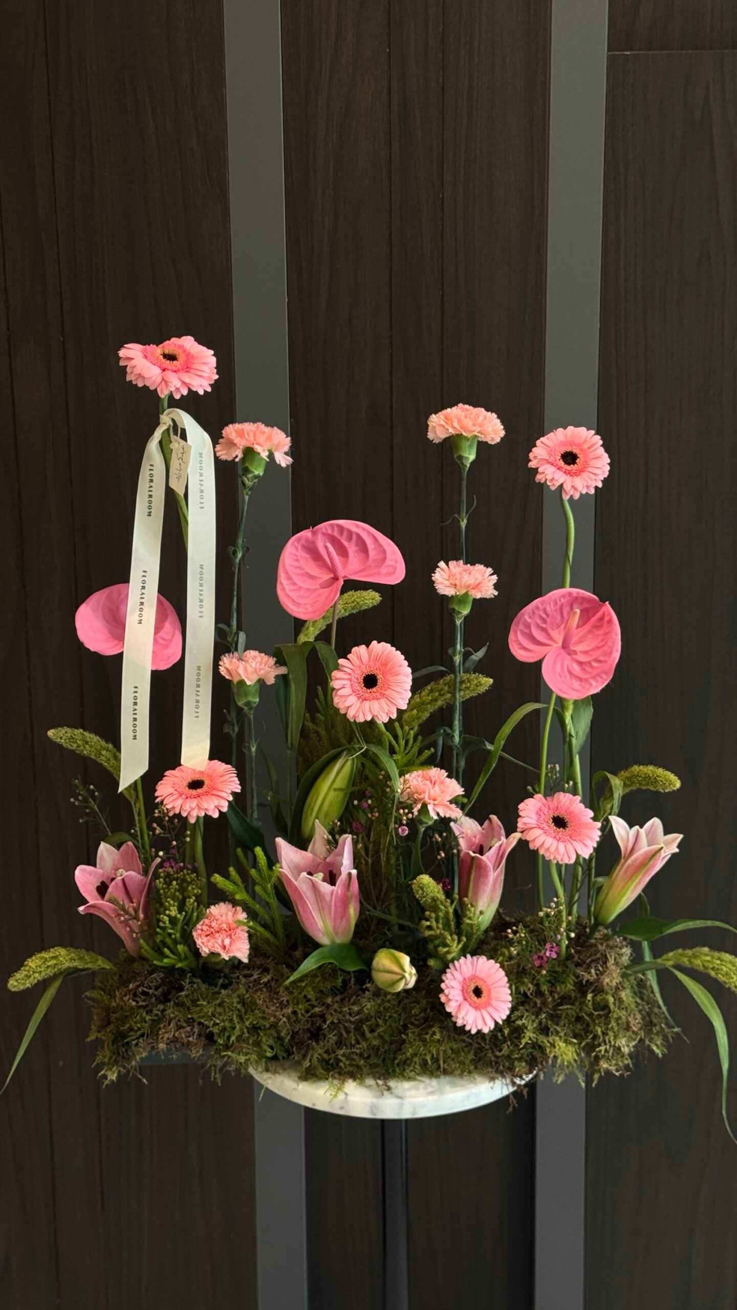 Dreamy Pink centerpiece